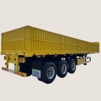 3 Axle 60 Tons Drop Side Trailer