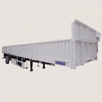 60 Ton Flatbed Trailer with Sideboard