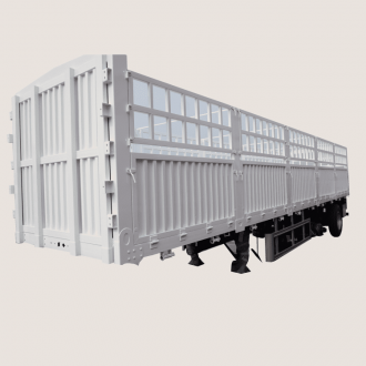Tri Axle Livestock Fence Truck Semi Trailer