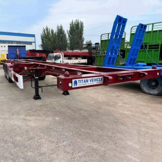 Tri Axle 40 Ft Container Chassis Trailer