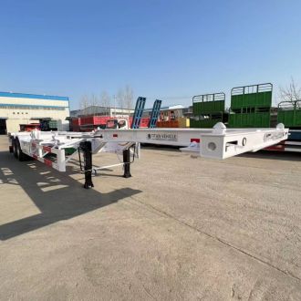 2 Axle 40ft Gooseneck Container Skeleton Trailer