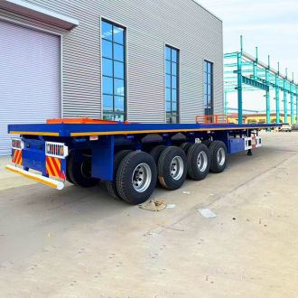 4 Axle Flat Bed Semi Trailer